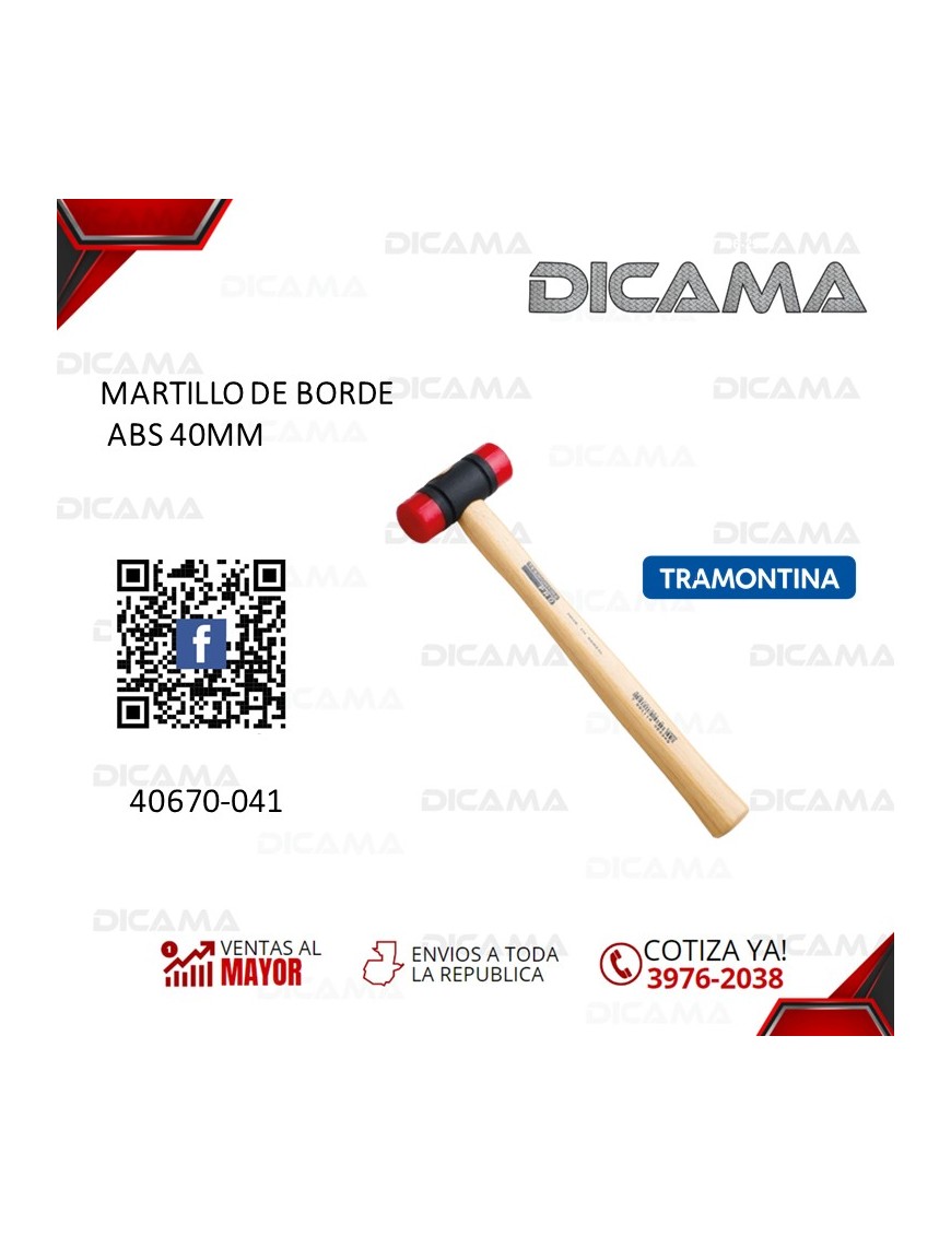 MARTILLO DE HULE 40MM TRAMONTINA 40670-041