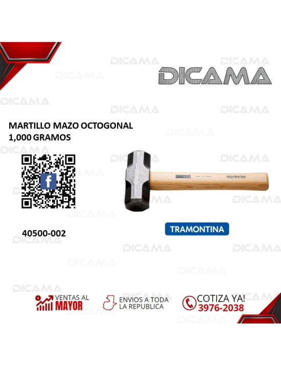 MARTILLO DE BOLA 1,000 GRAMOS TRAMONTINA 40500-002