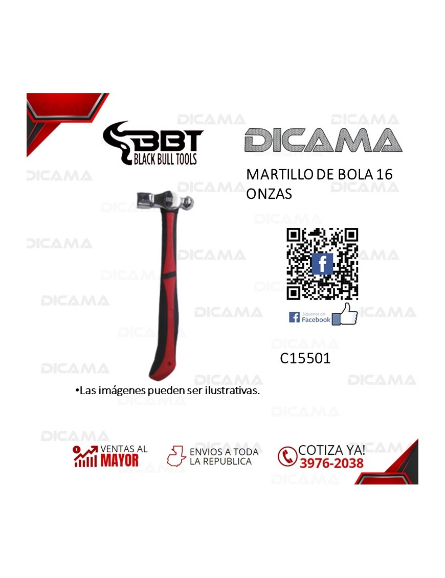 MARTILLO DE BOLA 16 ONZAS BBT C15501