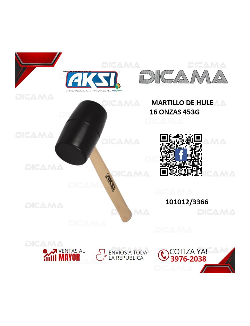 MARTILLO DE HULE 16 ONZAS 453G AKSI 101012/3366