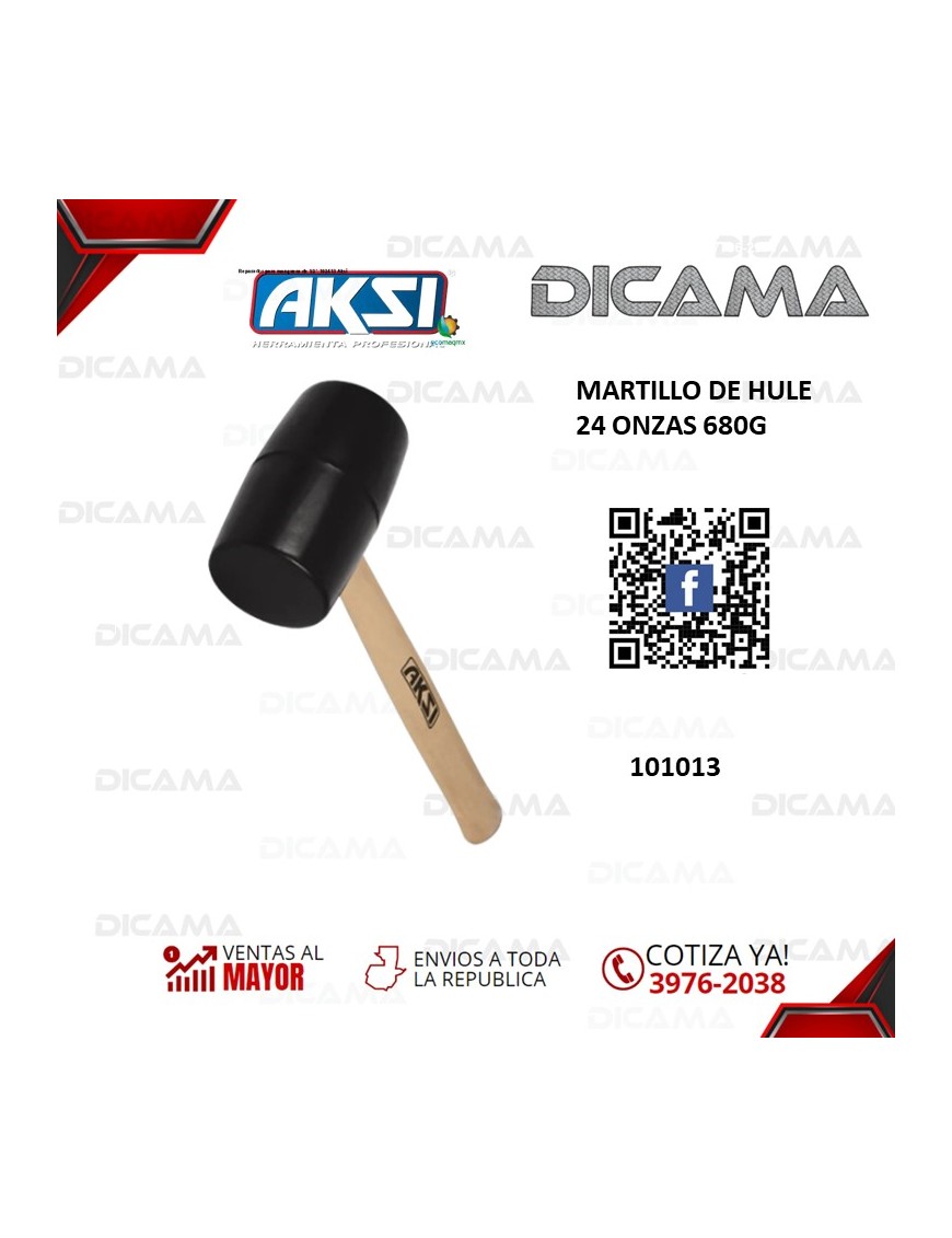 MARTILLO DE HULE 24 ONZAS 680G AKSI 101013