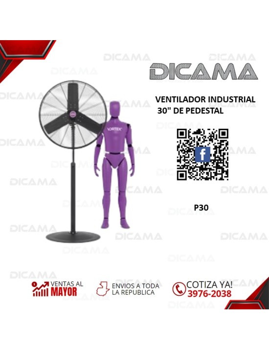 VENTILADOR DE PEDESTAL 30 INDUSTRIAL NAVIA P30