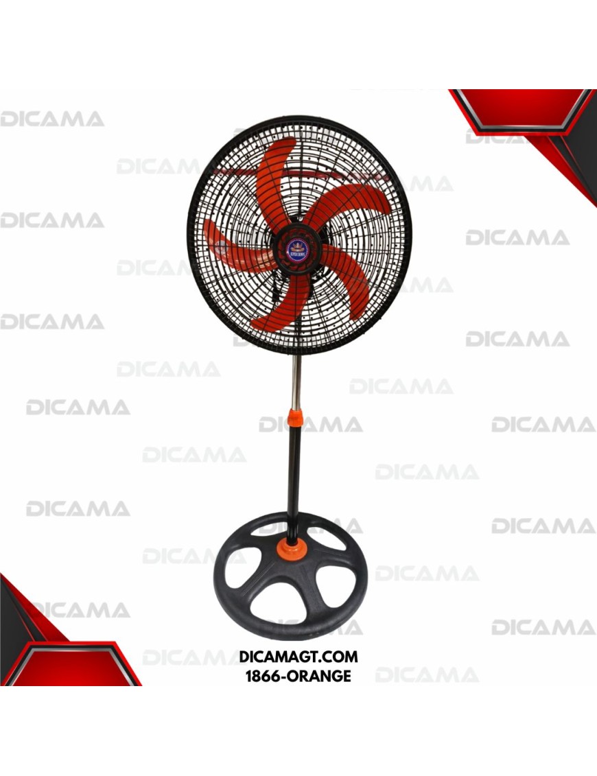 VENTILADOR DE PEDESTAL 18 NARANJA SUPER CROW 1866-ORANGE