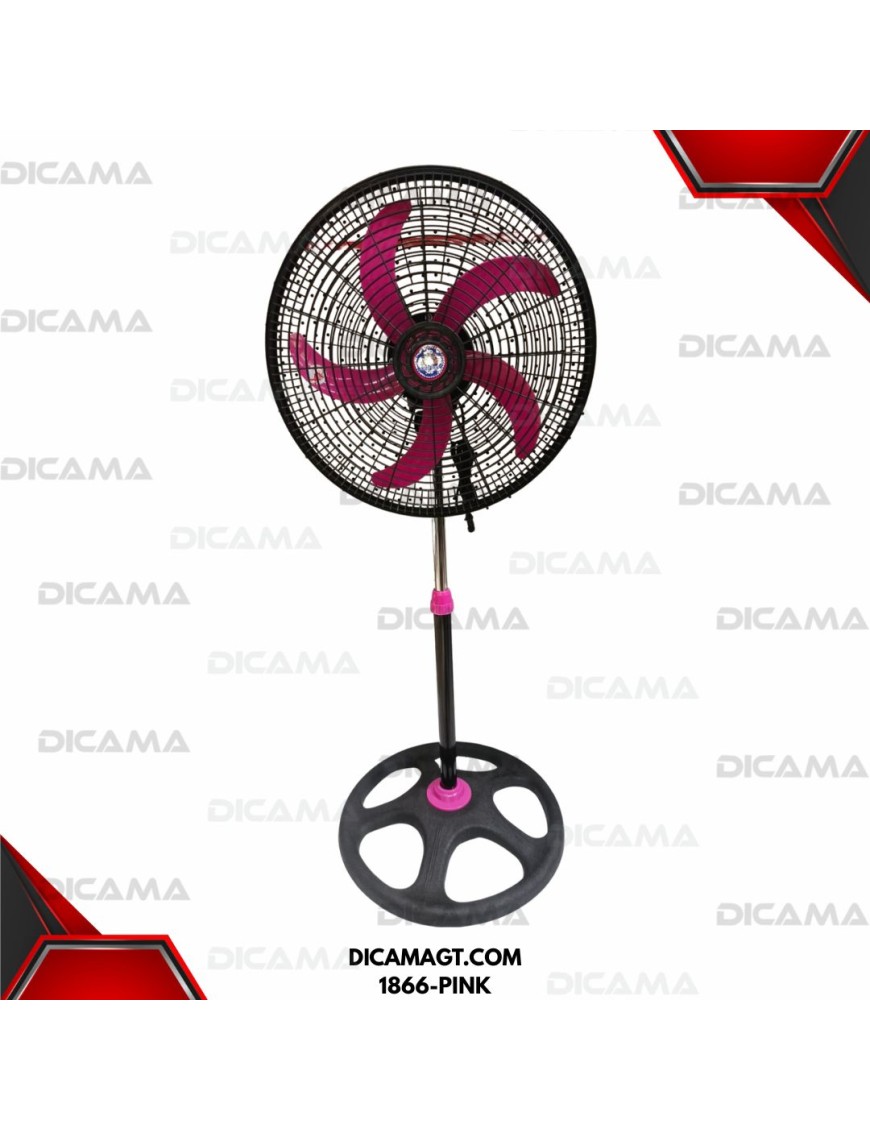 VENTILADOR DE PEDESTAL 18 ROSADO SUPER CROW 1866-PINK