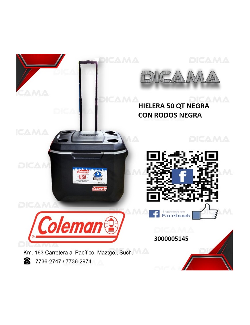 HIELERA 52 QT AZUL COLEMAN 2187696