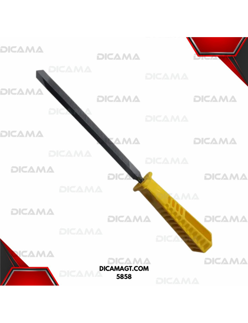 LIMA 6 TRIANGULAR CON CABO PLASTICO CORNETA 5858