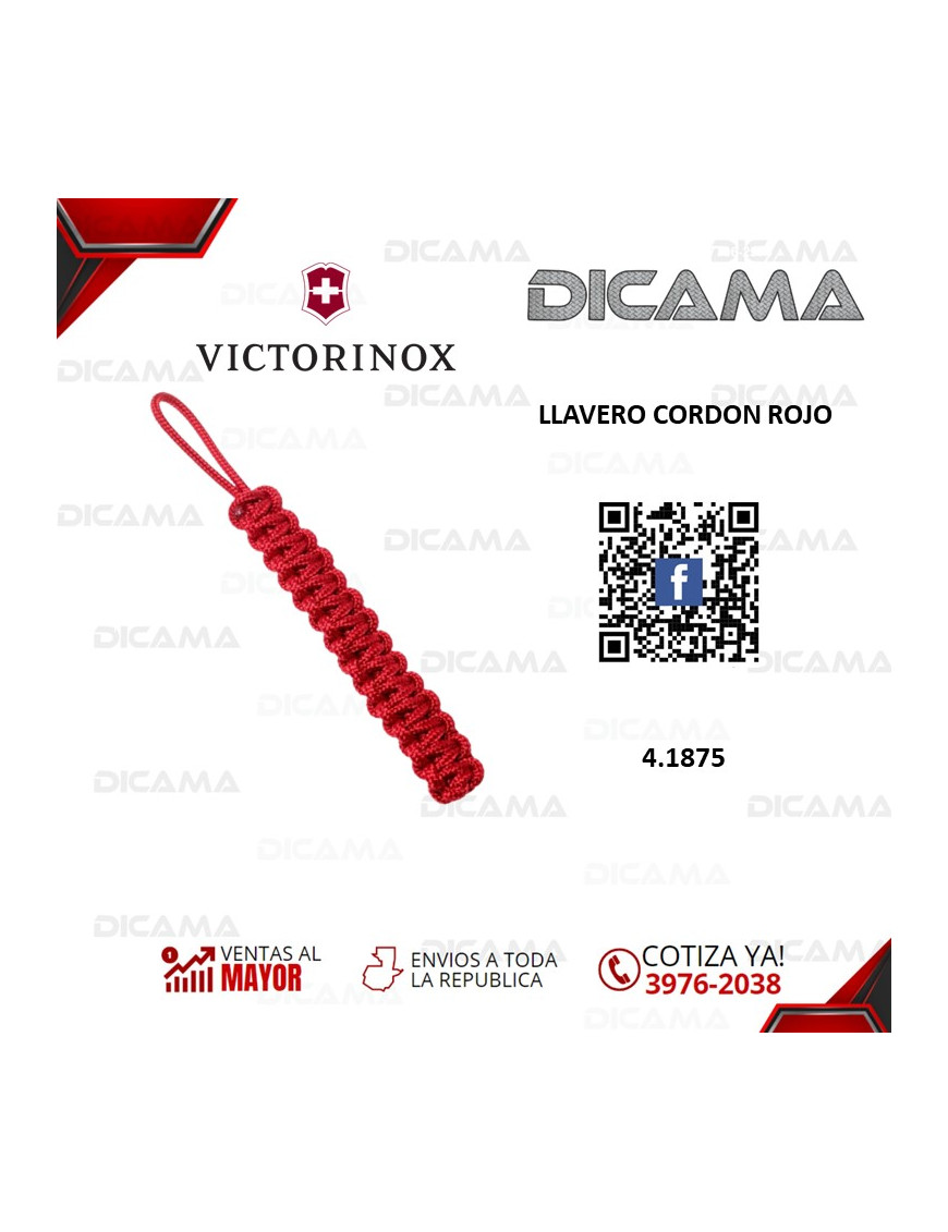 LLAVERO CORDON ROJO VICTORINOX 4.1875