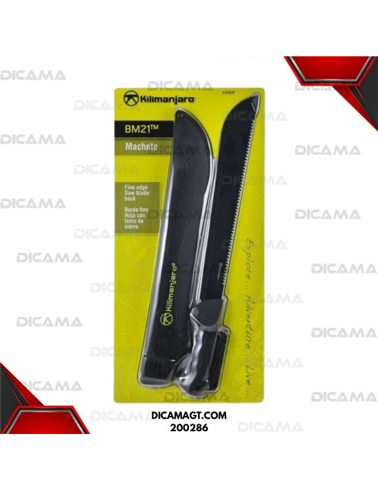 MACHETE 21 NEGRO CON ESTUCHE KILIMANJARO 467844/402438