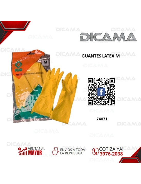 GUANTES LATEX M FLO-YATO 74071