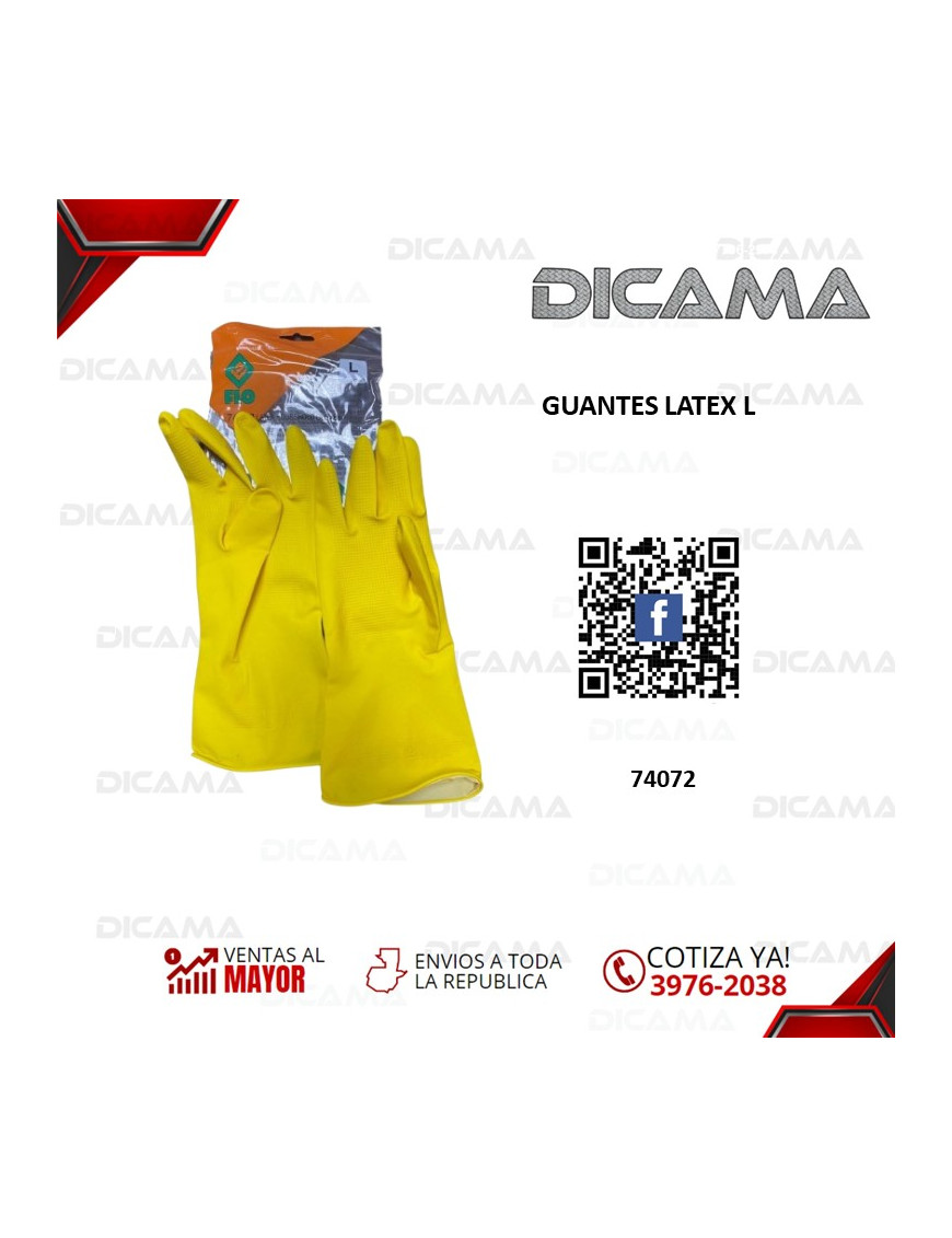 GUANTES LATEX L FLO-YATO 74072