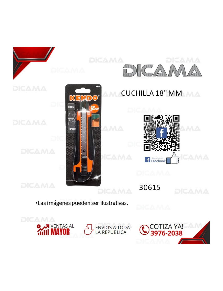 CUCHILLA 18 MM KENDO 30615
