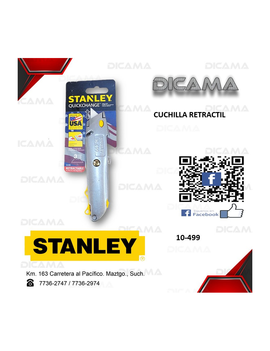 CUCHILLA RETRACTIL STANLEY 10-499