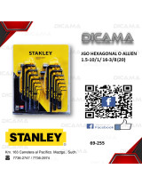JUEGO DE LLAVES HEXAGONAL O ALLIEN 1.5-10/1/ 16-3/8 (20) STANLEY 69-255