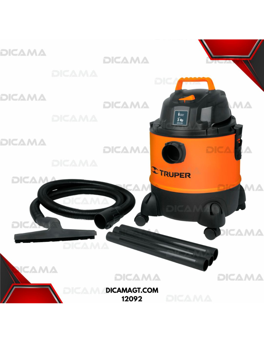 ASPIRADORA 6 GALONES 3HP TRUPER 12092