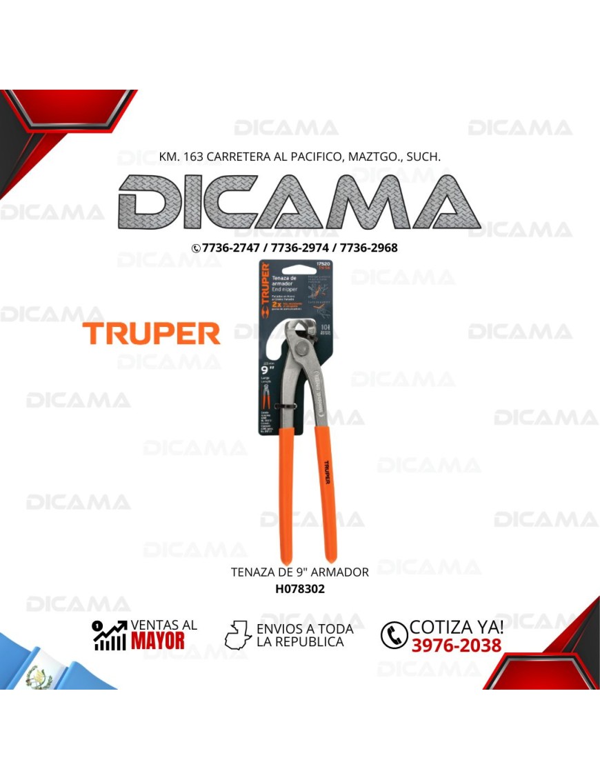 TENAZA DE 9 ARMADOR TRUPER 17520