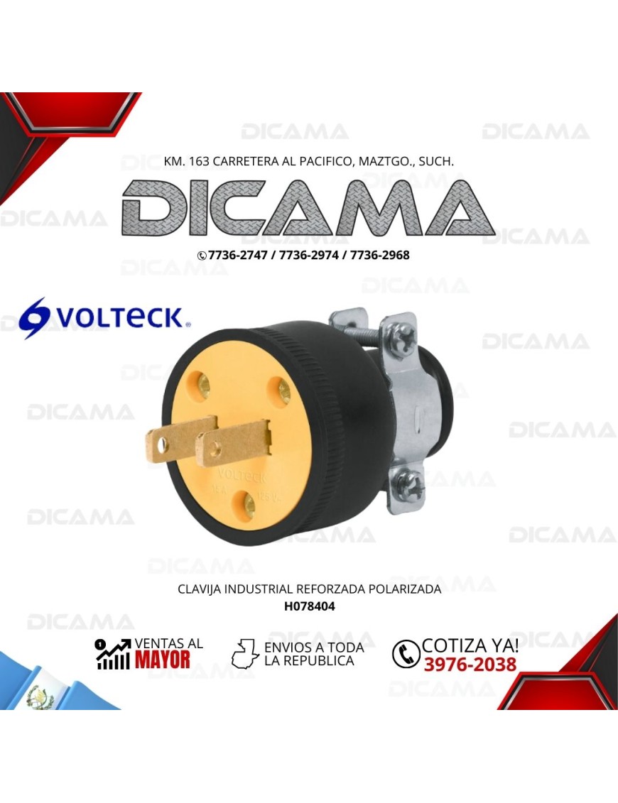 CLAVIJA INDUSTRIAL REFORZADA POLARIZADA VOLTECK 46201