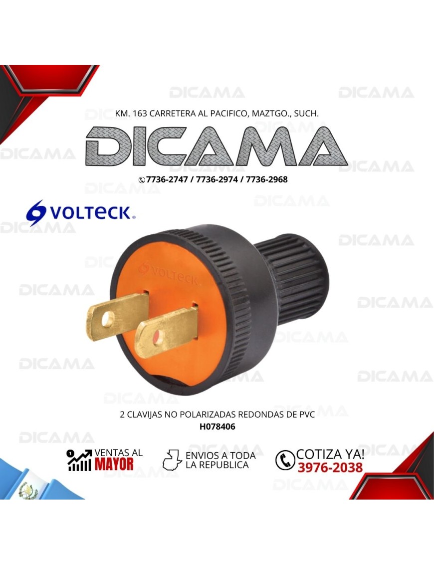 ESPIGA POLARIZADAS REDONDAS DE PVC VOLTECK 46210