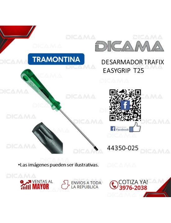 DESARMADOR TRAFIX EASYGRIP  T25 TRAMONTINA 44350-025