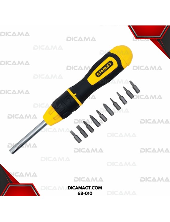 DESARMADOR 10 PUNTAS TIPO RACHT STANLEY 68-010