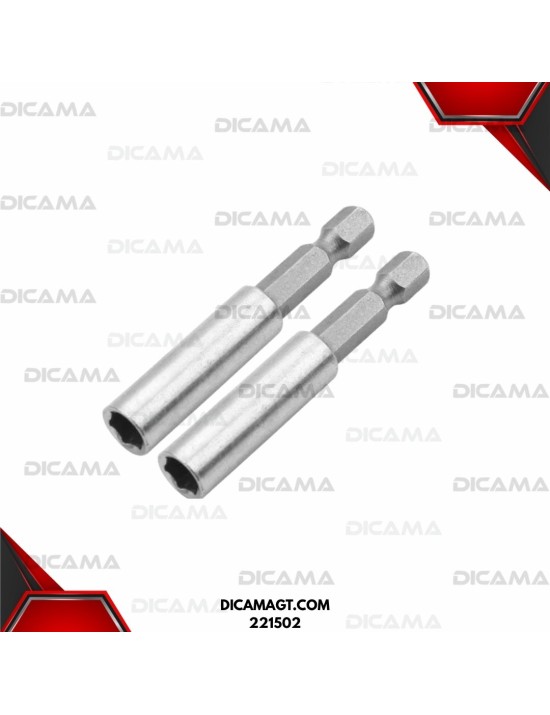 ADAPTADOR DE PUNTAS DE DESARMADOR 2 PCS 60MM WOKIN 221502