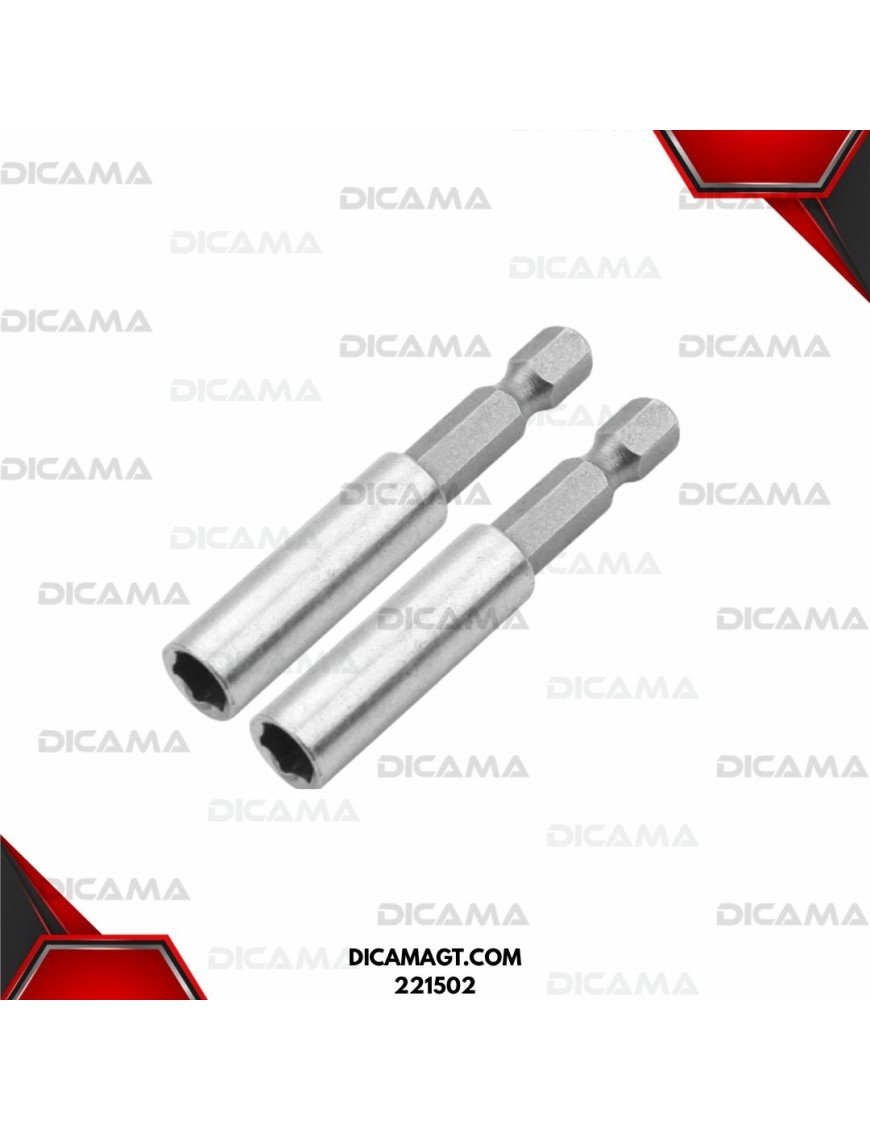 ADAPTADOR DE PUNTAS DE DESARMADOR 2 PCS 60MM WOKIN 221502