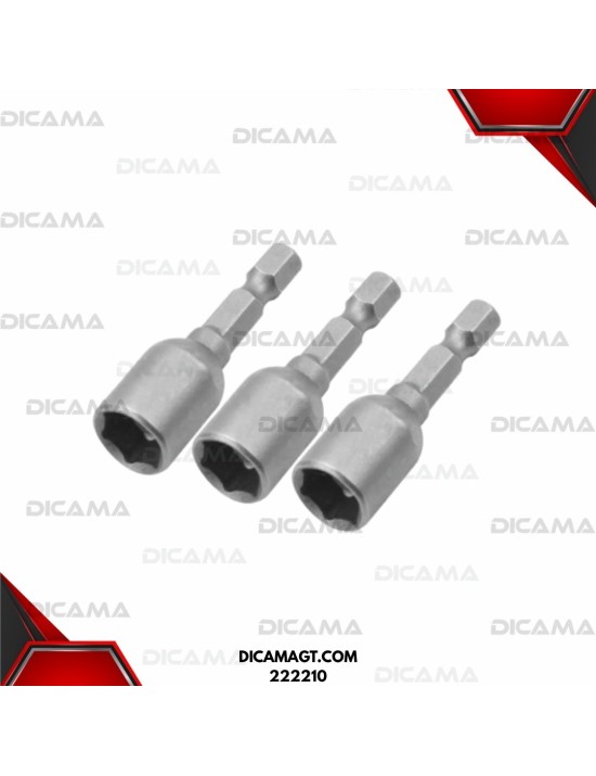 ADAPTADOR DE 3 PCS HEXAGONALES MAGNETICOS DE 48MM 10MM WOKIN 222210