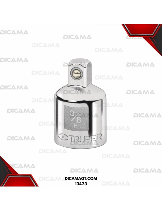 ADAPTADOR PARA RATCH DE CUADRO 3/8 A CUADRO 1/4 TRUPER 13423