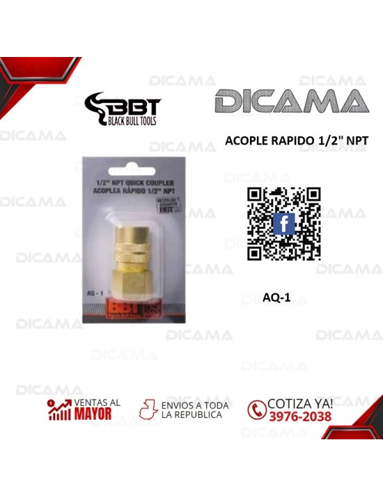 ACOPLE RAPIDO 1/2" NPT