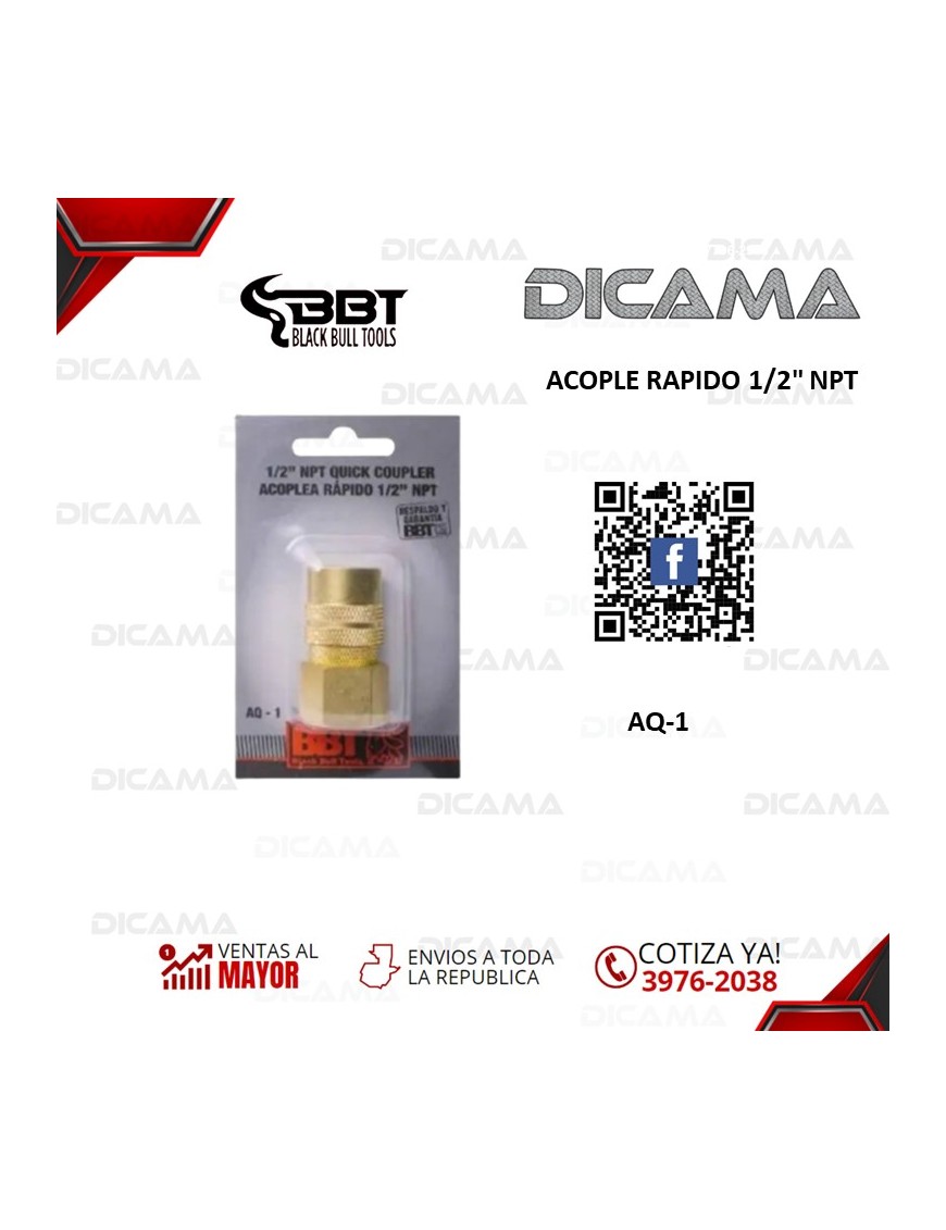 ACOPLE RAPIDO 1/2" NPT