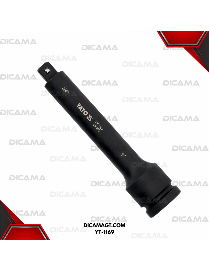 REDUCIDOR EXTENCION DE IMPACTO 1 A 3/4 X 10 YATO YT-1169