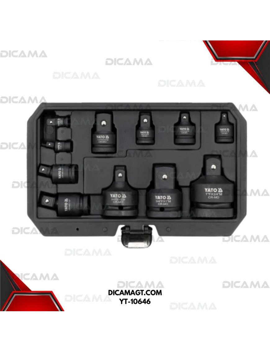 ADAPTADORES DE IMPACTO 11 PZAS YATO YT-10646