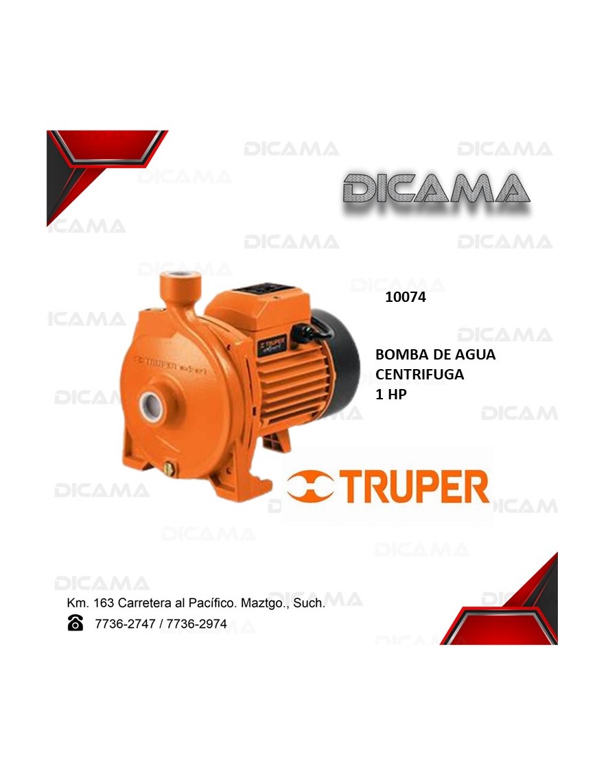 BOMBA DE AGUA 1"HP CENTRIFUGA
