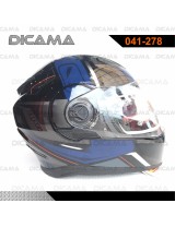 CASCO MOTORISTA L NEGRO M/AZUL SOLID HRO HRO-MX340-SOLID_NMAZL