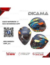 CASCO MOTORISTA L COPY  AZUL/NARANJA HRO HRO-3400SDV-COPY_A-L