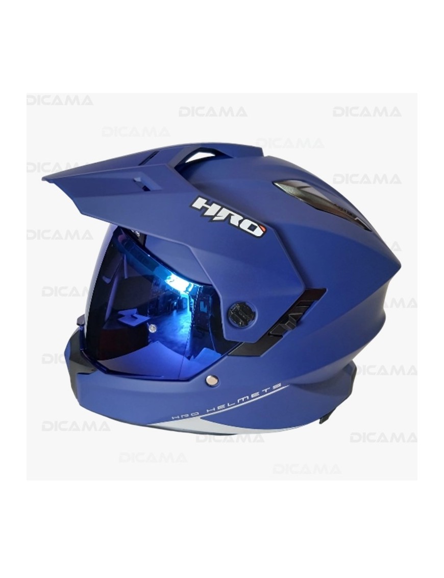 CASCO MOTORISTA L AZ M/SLV-V-IAZ SOLID HRO HRO-MX340-SOLID_AZMSL-VIRAZL
