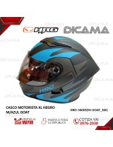 CASCO MOTORISTA XLNEGRO M/AZUL GOAT HRO HRO-3400SDV-GOAT_NXL