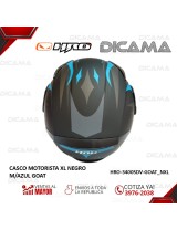 CASCO MOTORISTA XLNEGRO M/AZUL GOAT HRO HRO-3400SDV-GOAT_NXL