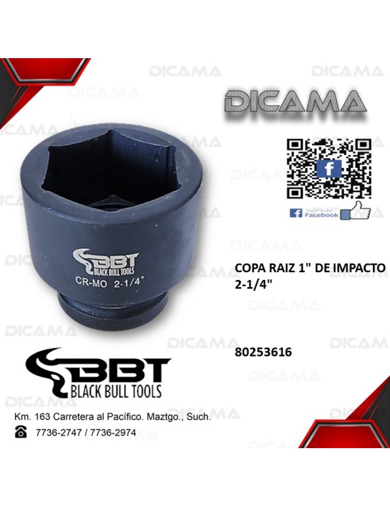 COPA RAIZ 1" 2-1/4" DE IMPACTO