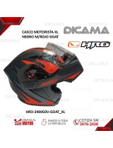 CASCO MOTORISTA XL NEGRO M/ROJO GOAT HRO HRO-3400SDV-GOAT_NXL