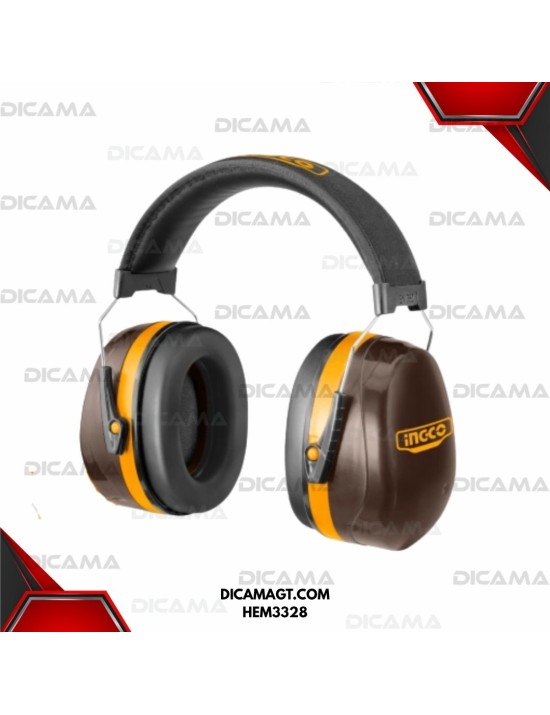 PROTECTOR DE OIDOS TIPO OREJERA SNR 33DB NRR 26DB INGCO HEM3328