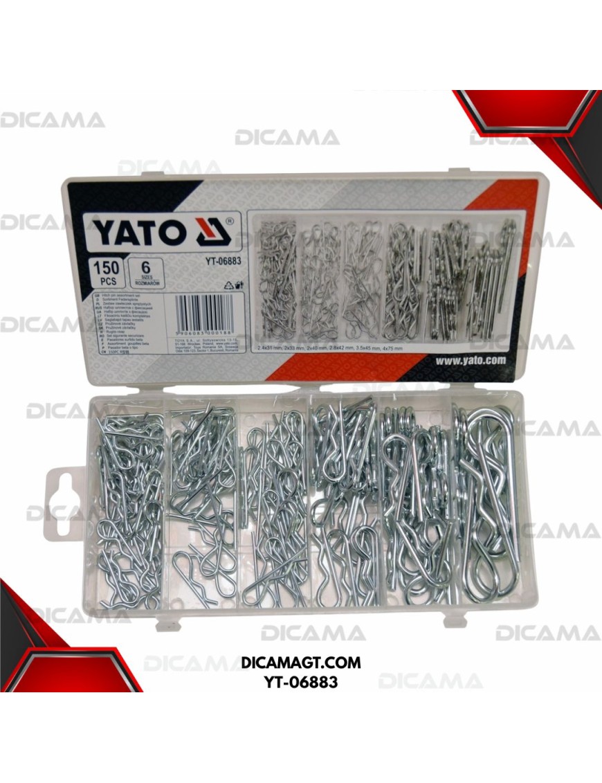 SEGURO SPRING 150 PCS SET MIX YATO YT-06883