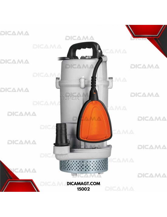 BOMBA DE AGUA 3/4 HP SUMERGIBLE AGUA LIMPIA TRUPER 15002