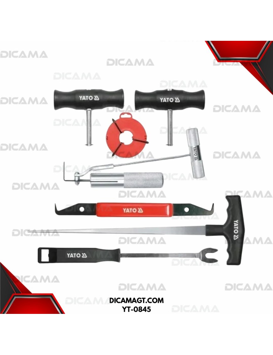 KIT REMOVEDOR DE WINDSHIELD 7 PZS YATO YT-0845