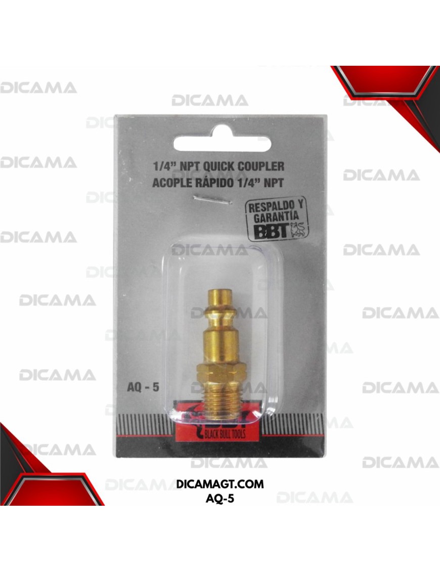 ACOPLE RAPIDO MACHO 1/4 NPT BBT AQ-5