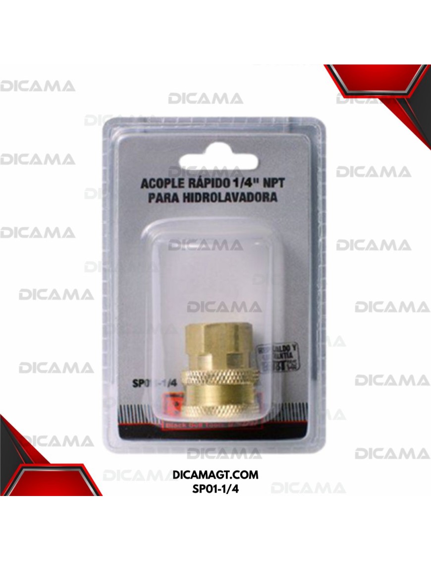 ACOPLE RAPIDO 1/4 NPT PARA HIDROLADORA BBT SP01-1/4