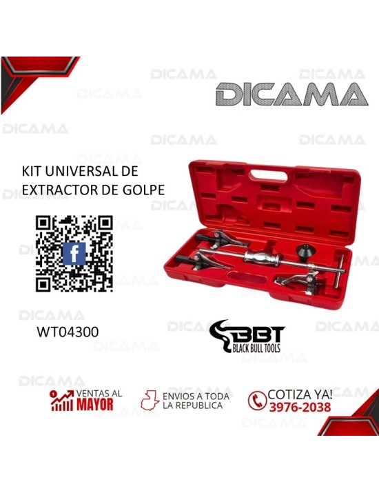 KIT UNIVERSAL DE EXTRACTOR DE GOLPE 9PCS 5LBS