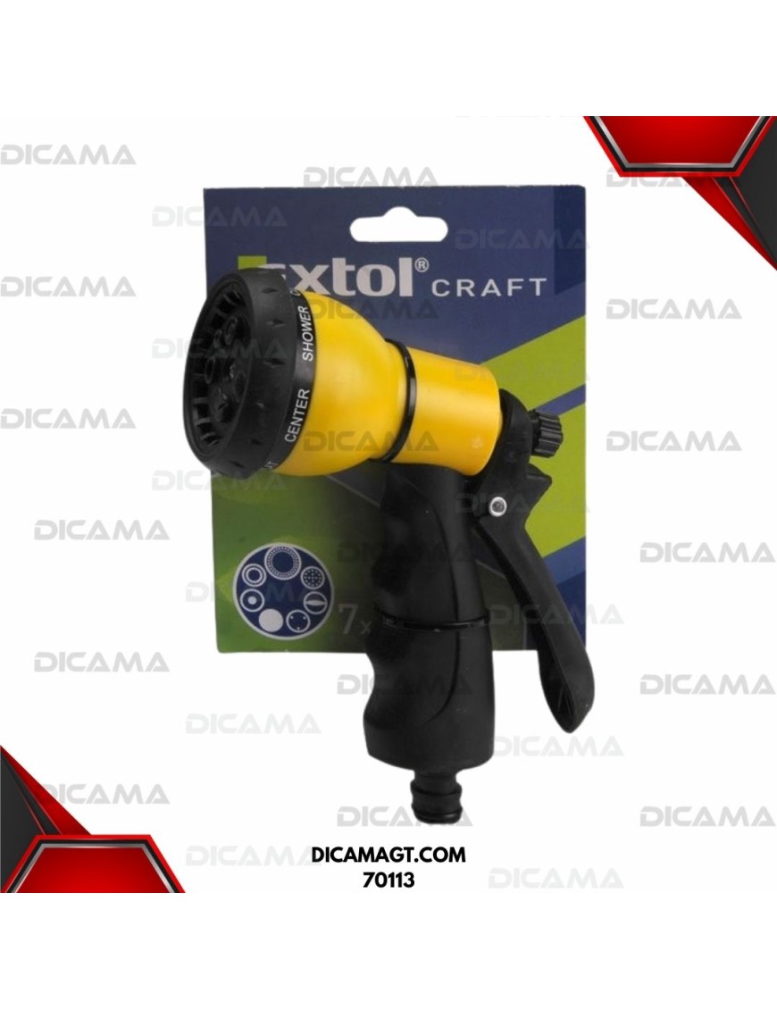 PISTOLA RIEGO C/7 PATRONES EC EXTOL 70113
