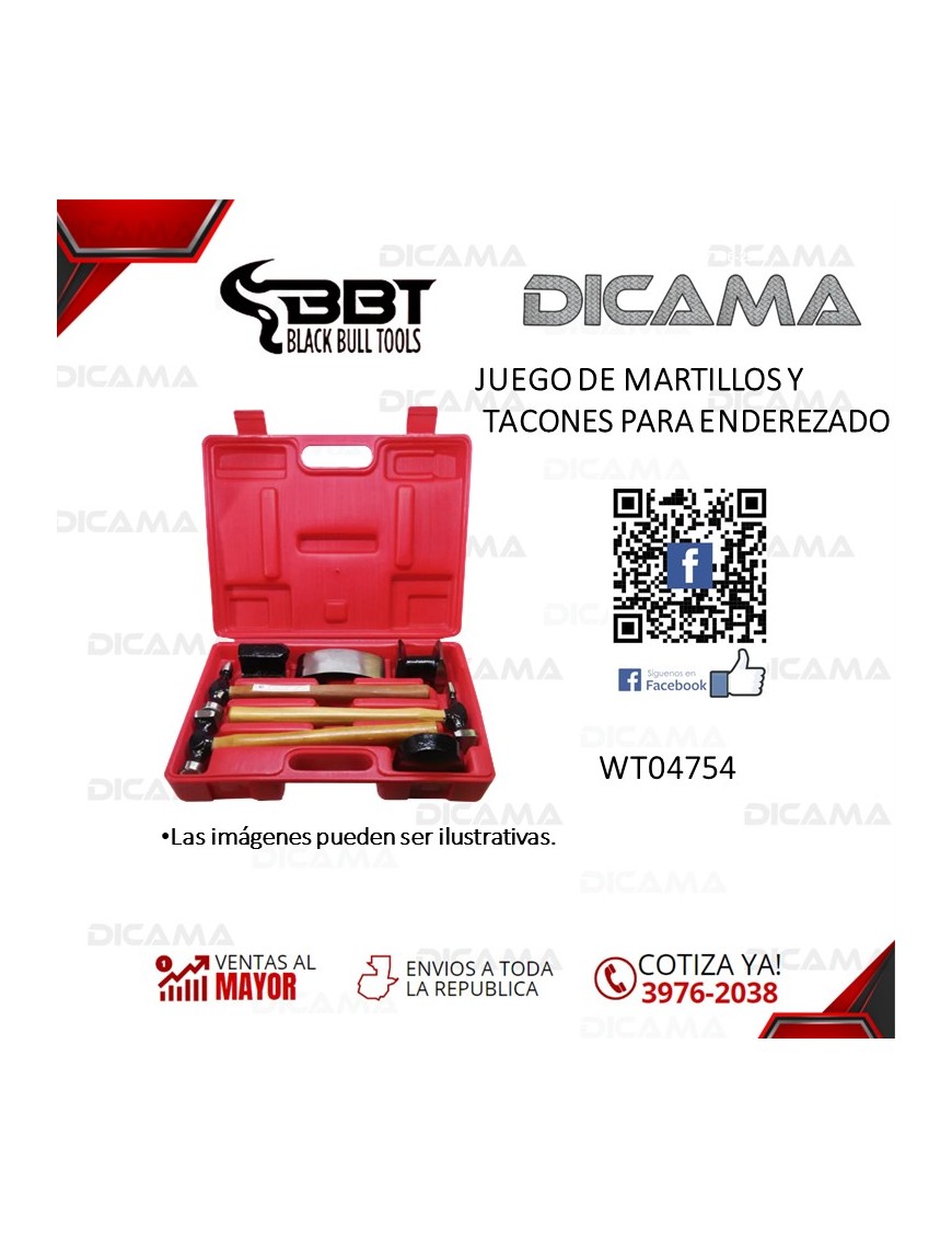 MARTILLOS JGO TACONES PARA ENDEREZADO