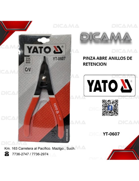 PINZA 9" ABRE ANILLOS DE RETENCION