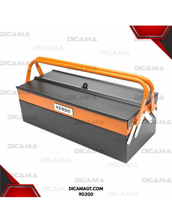 CAJA HERRAMIENTA METAL 18 3 COMPARTIMIENTOS KENDO 90200